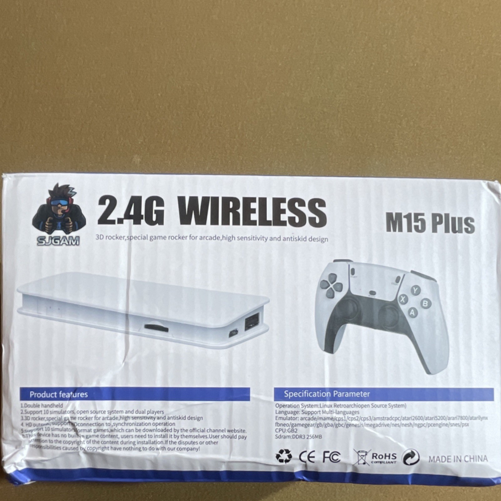 2.4G Wireless W) 2 Controllers-3D Rockers, Special Game Rocker for Arcade