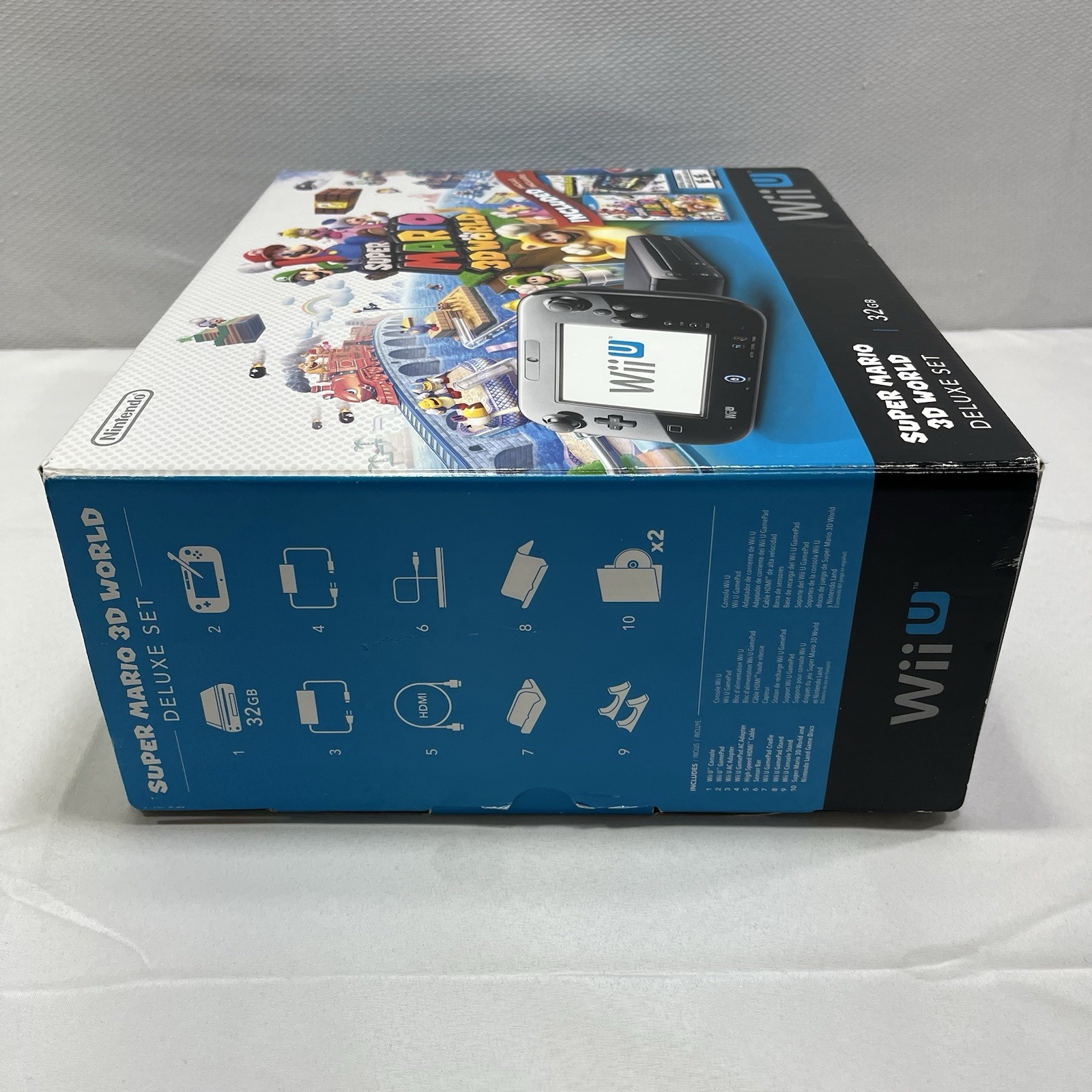 Nintendo Wii U 32 GB Super Mario 3D World Deluxe Set – Black CIB W/ Games WORKS