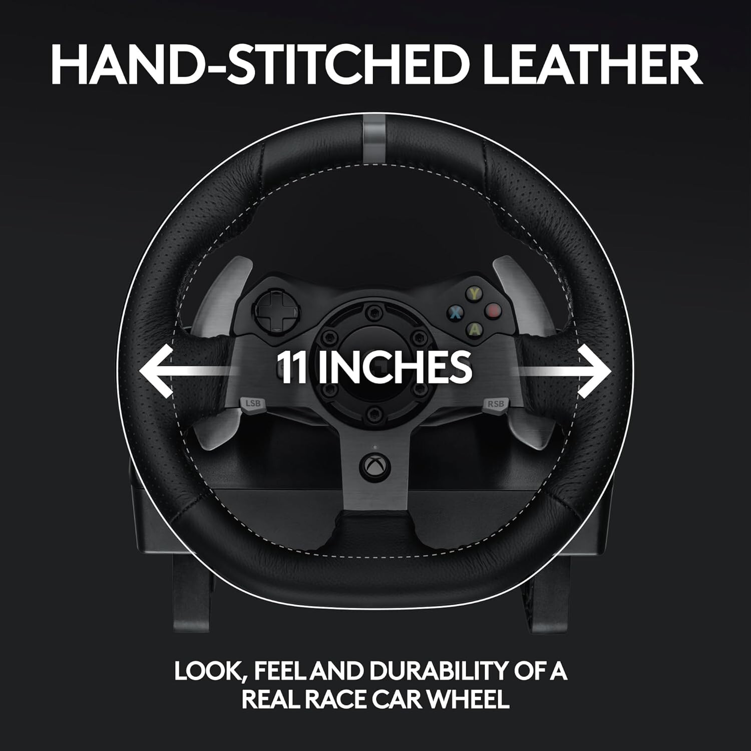 920 Driving Force Racing Wheel and Floor Pedals, Real Force Feedback, Stainle…
