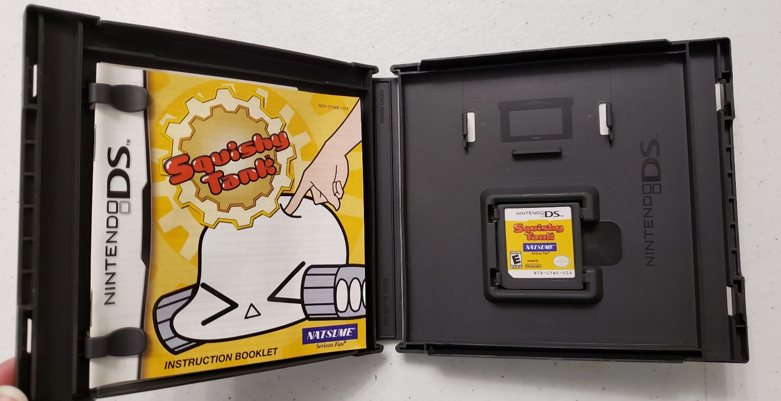 Squishy Tank (Nintendo DS, 2009) CIB COMPLETE Natsume puzzle game Tested Working