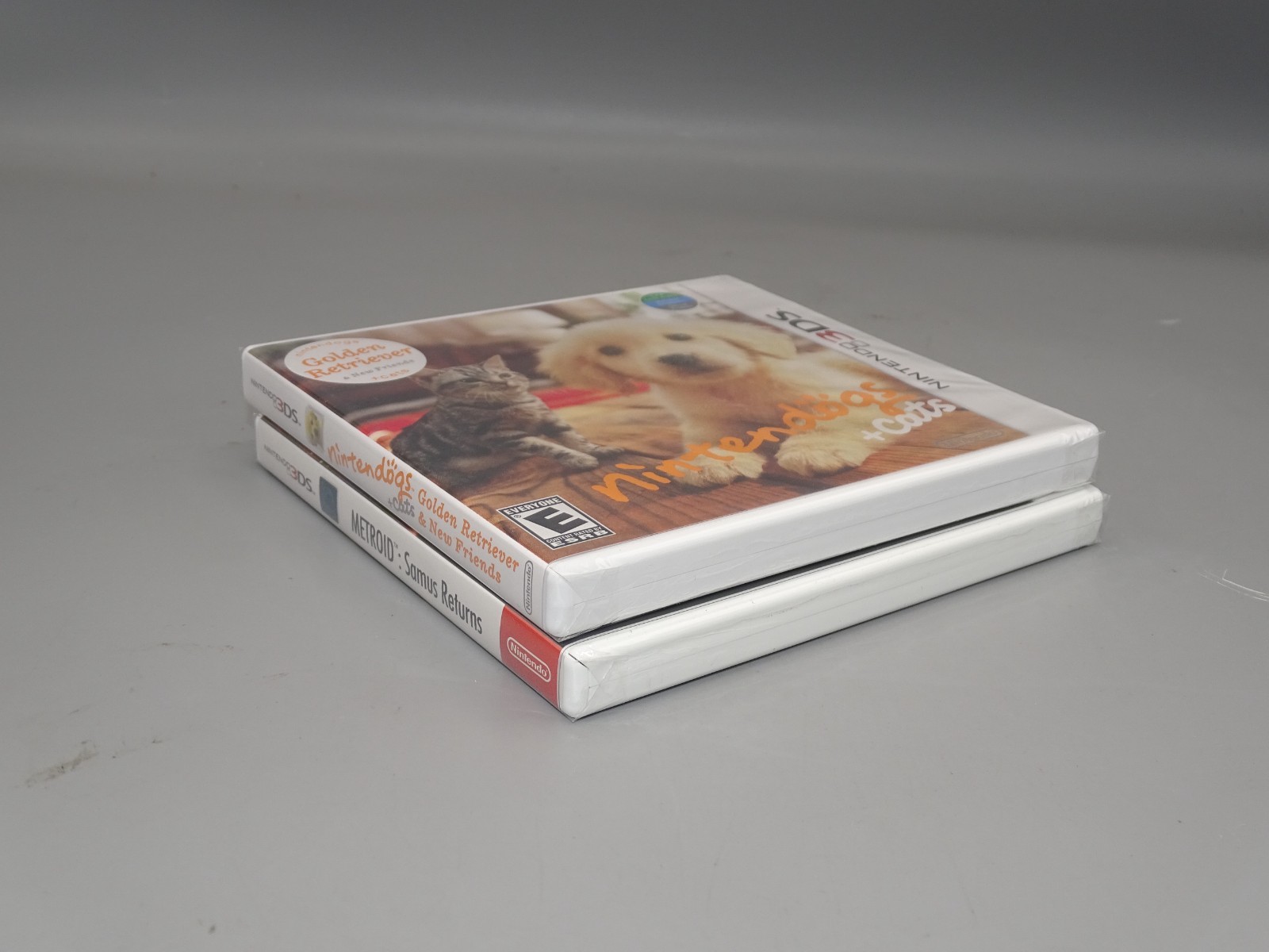 2-PACK Nintendo 3DS METROID SAMUS RETURNS + NINTENDOGS CATS **NEW**
