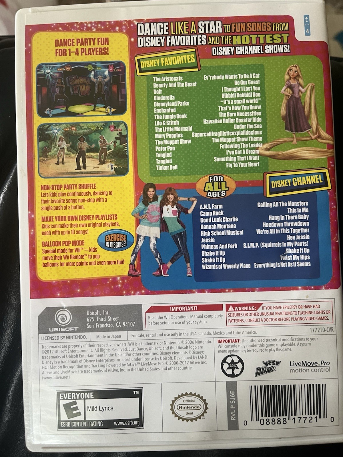 Just Dance: Disney Party (Nintendo Wii, 2012)