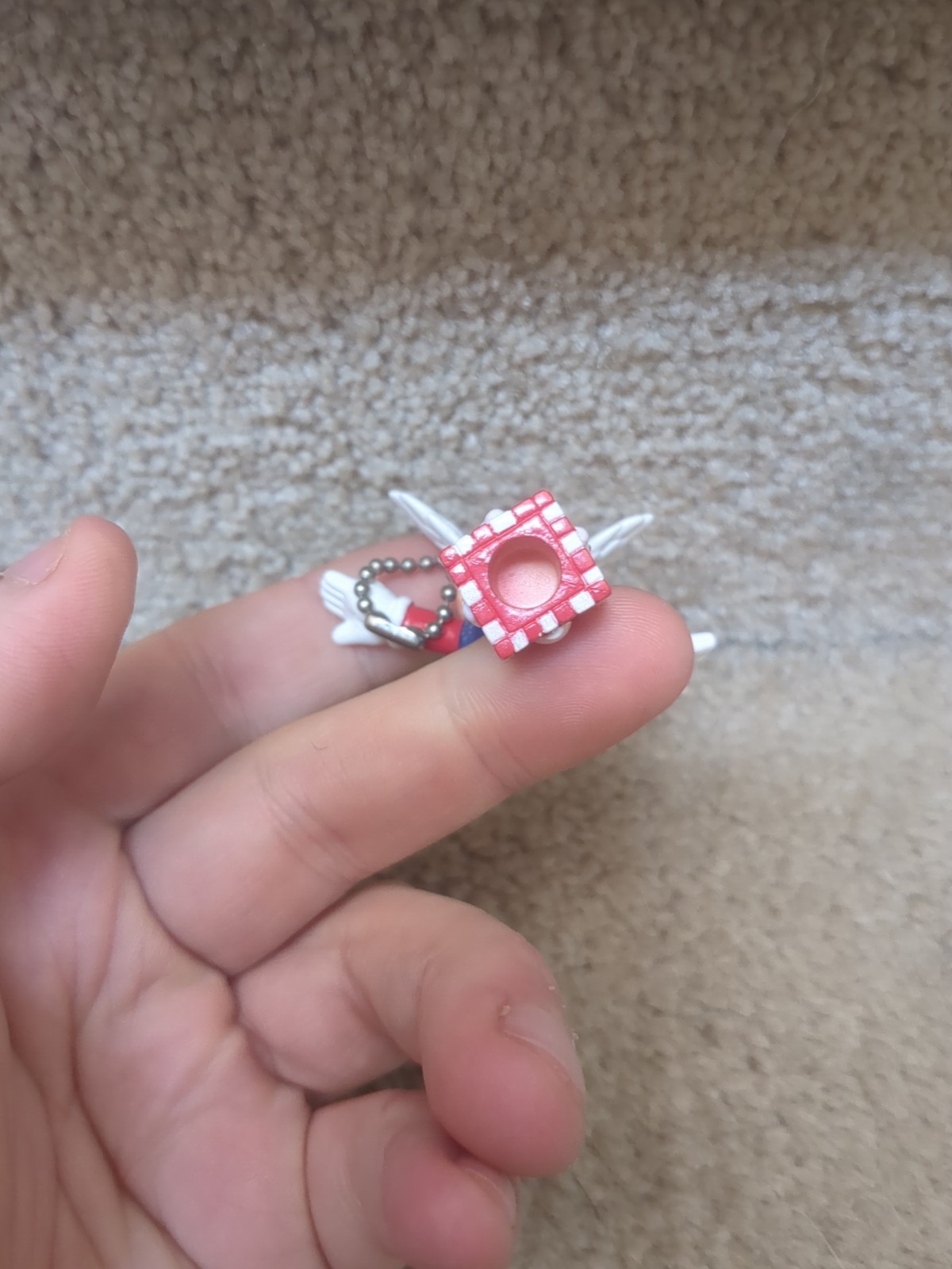 SUPER MARIO 64 Flying Mario Pencil Topper Figure Keychain Rare N64 Japan Prize