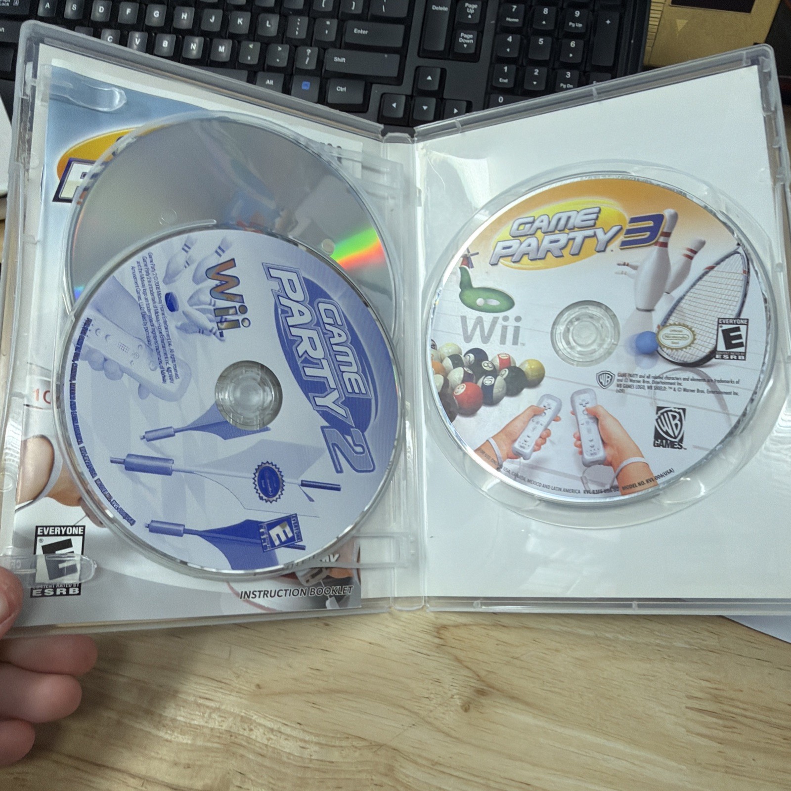 Game Party 1 2 3 Nintendo Wii 3 Game Bundle Tested Working