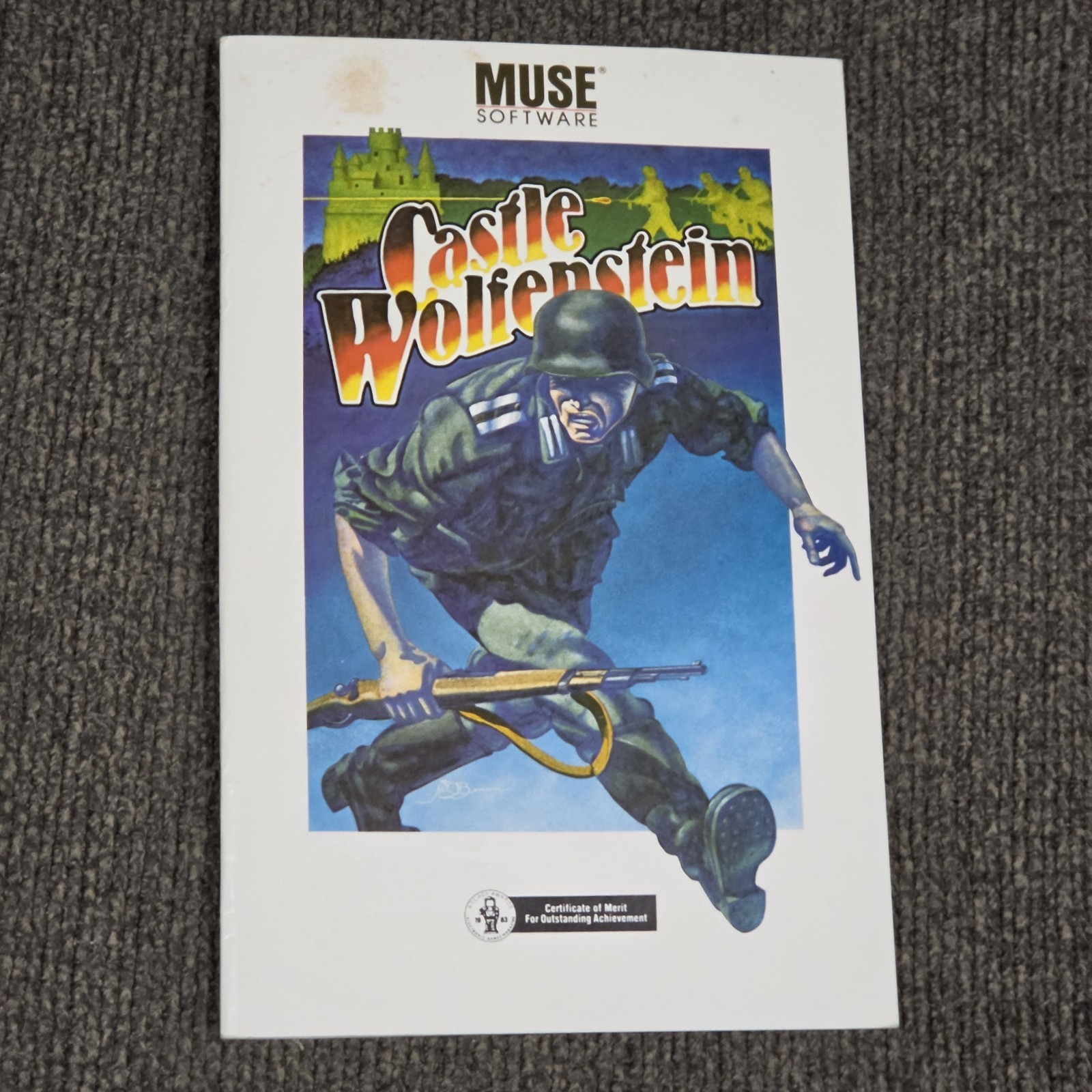Castle Wolfenstein ATARI 400/800/1200XL Floppy Disk COMPLETE IN BOX TESTED