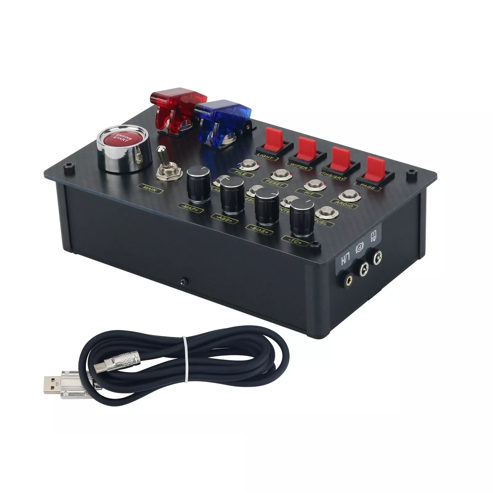 Horizontal Button Box SIM Racing Control Box Simulator for Simagic Fanatec ZQSR