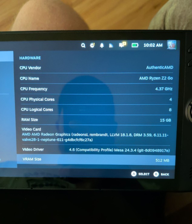 Lenovo Legion Go S AMD Ryzen z2 Go Nebula Nocturne 512GB 16GB RAM