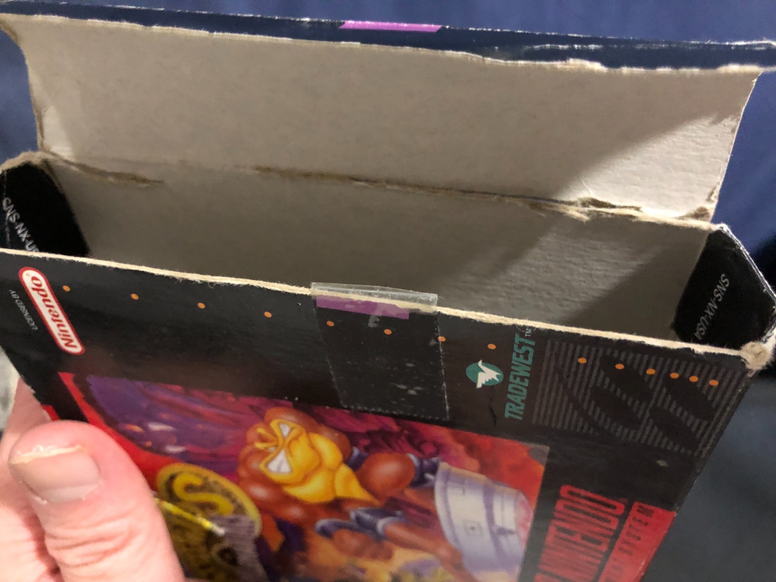 Battletoads in Battlemaniacs (SNES) (Majesco) CIB Damaged Box, Untested