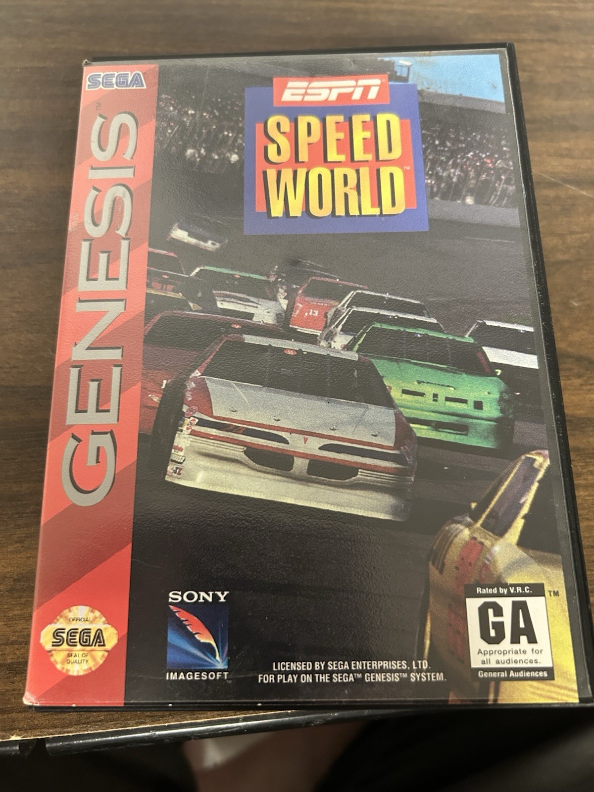 ESPN Speedworld (Sega Genesis, 1994) Complete CIB UNTESTED!