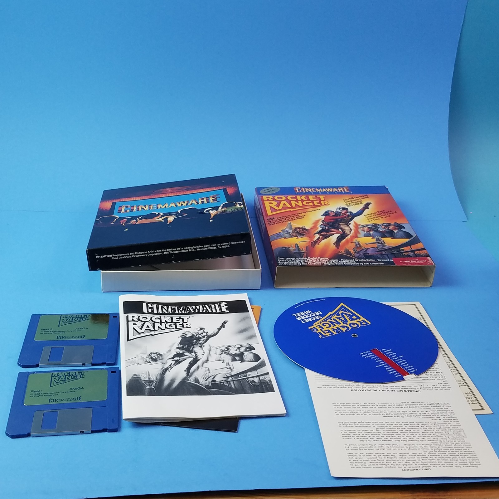 Rocket Ranger Commodore Amiga Disc Game By Cinemaware 1987