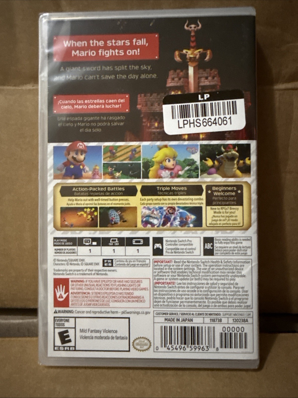 New Sealed Super Mario Bros RPG – Nintendo Switch