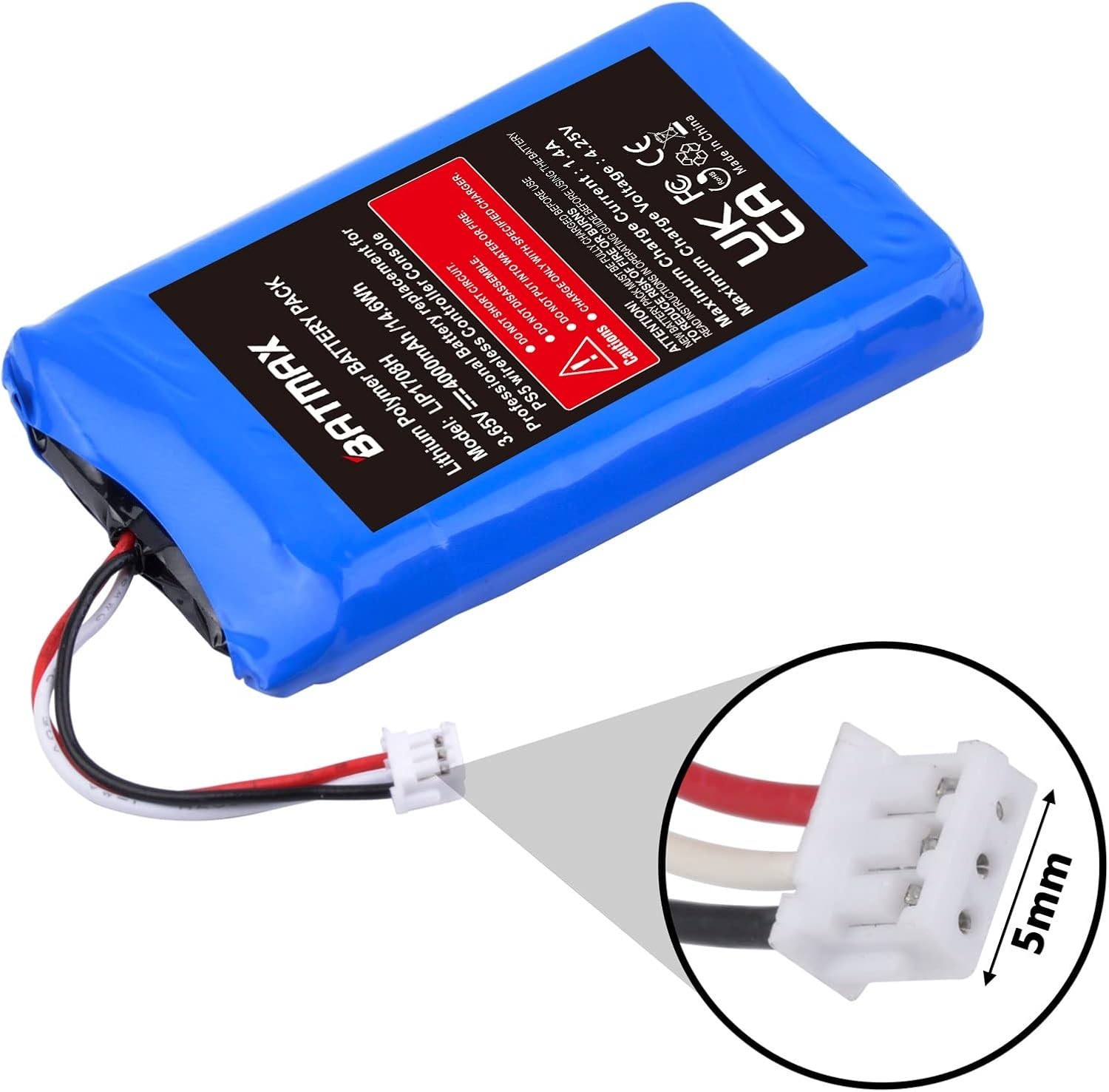 4000mAh LIP1708 Replacement Battery for Sony PS5 DualSense Controller