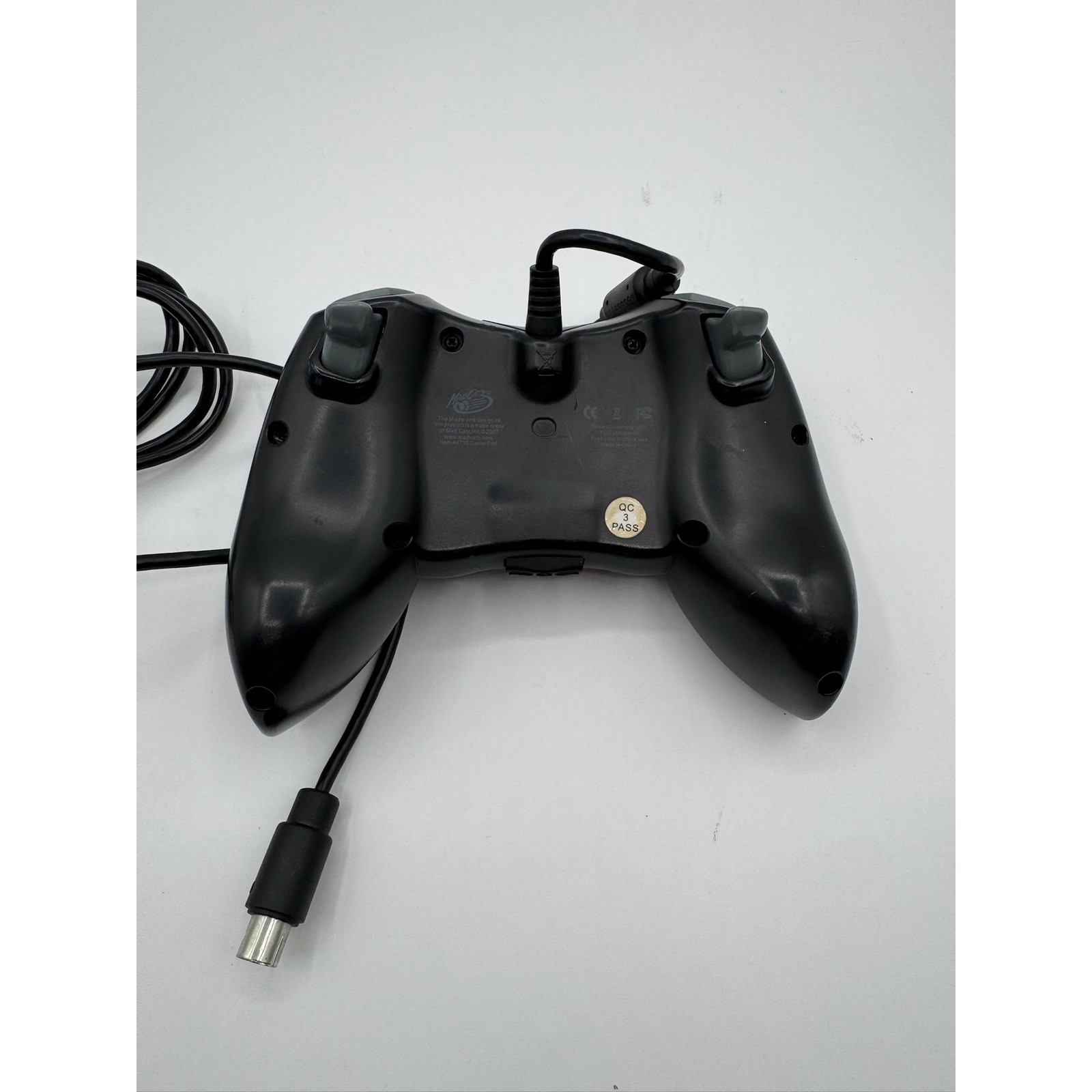 GameStop Xbox 360 Wired Controller Mad Catz Black Gamepad 04580E UNTESTED