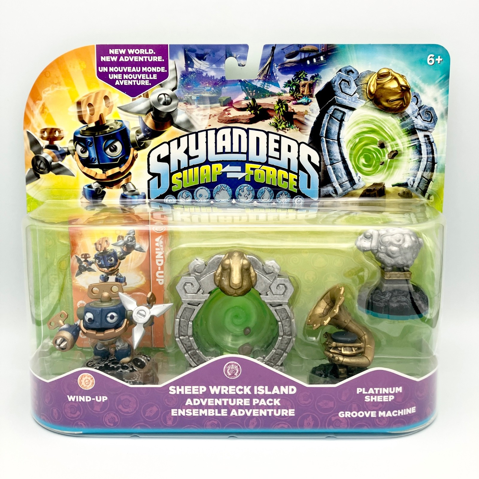 Skylanders Swap Force Sheep Wreck Island Adventure Pack Wind Up NEW SEALED