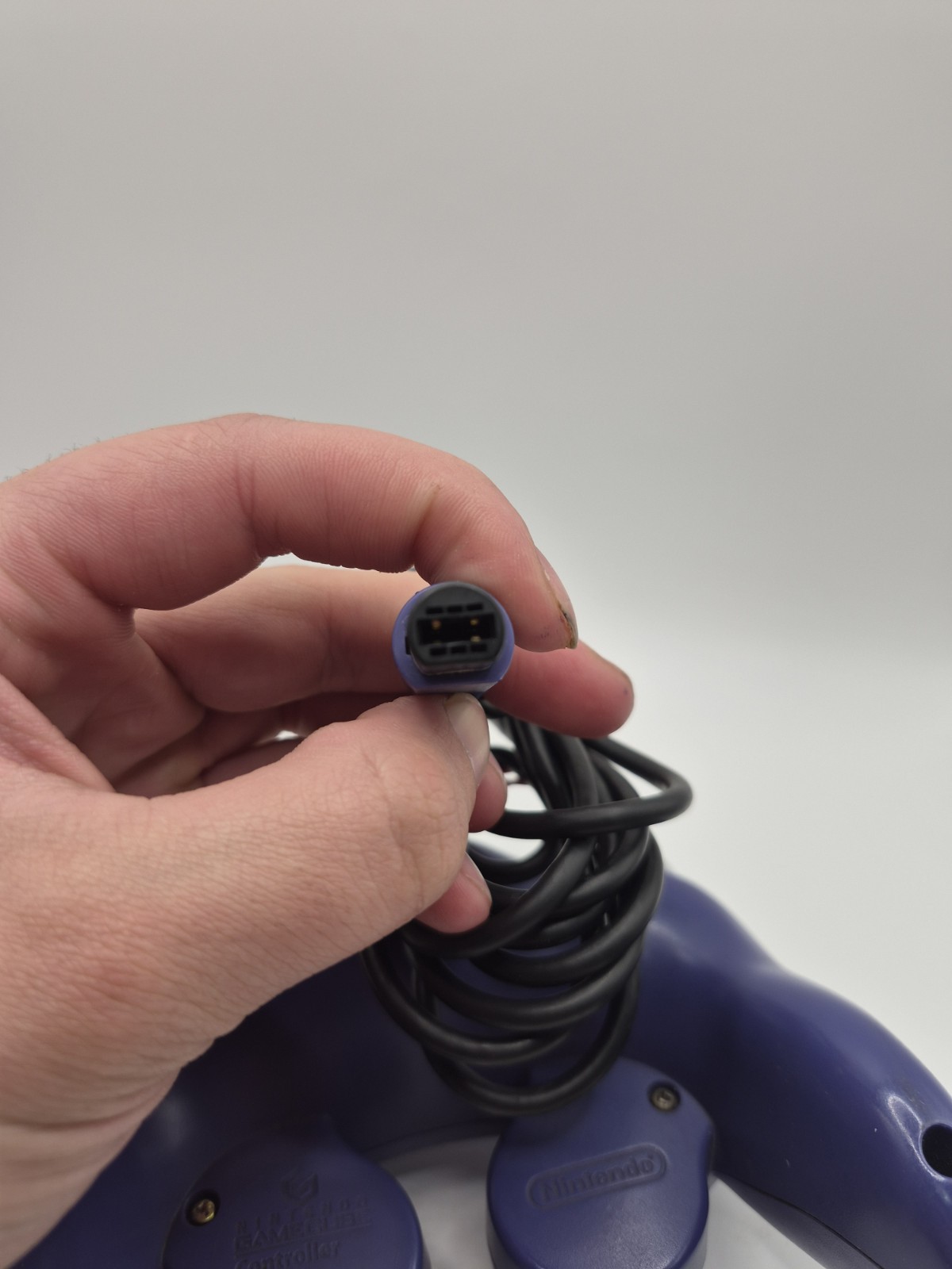 Official Nintendo GameCube Controller Pad NGC DOL-003 Indigo Purple Tested Mint