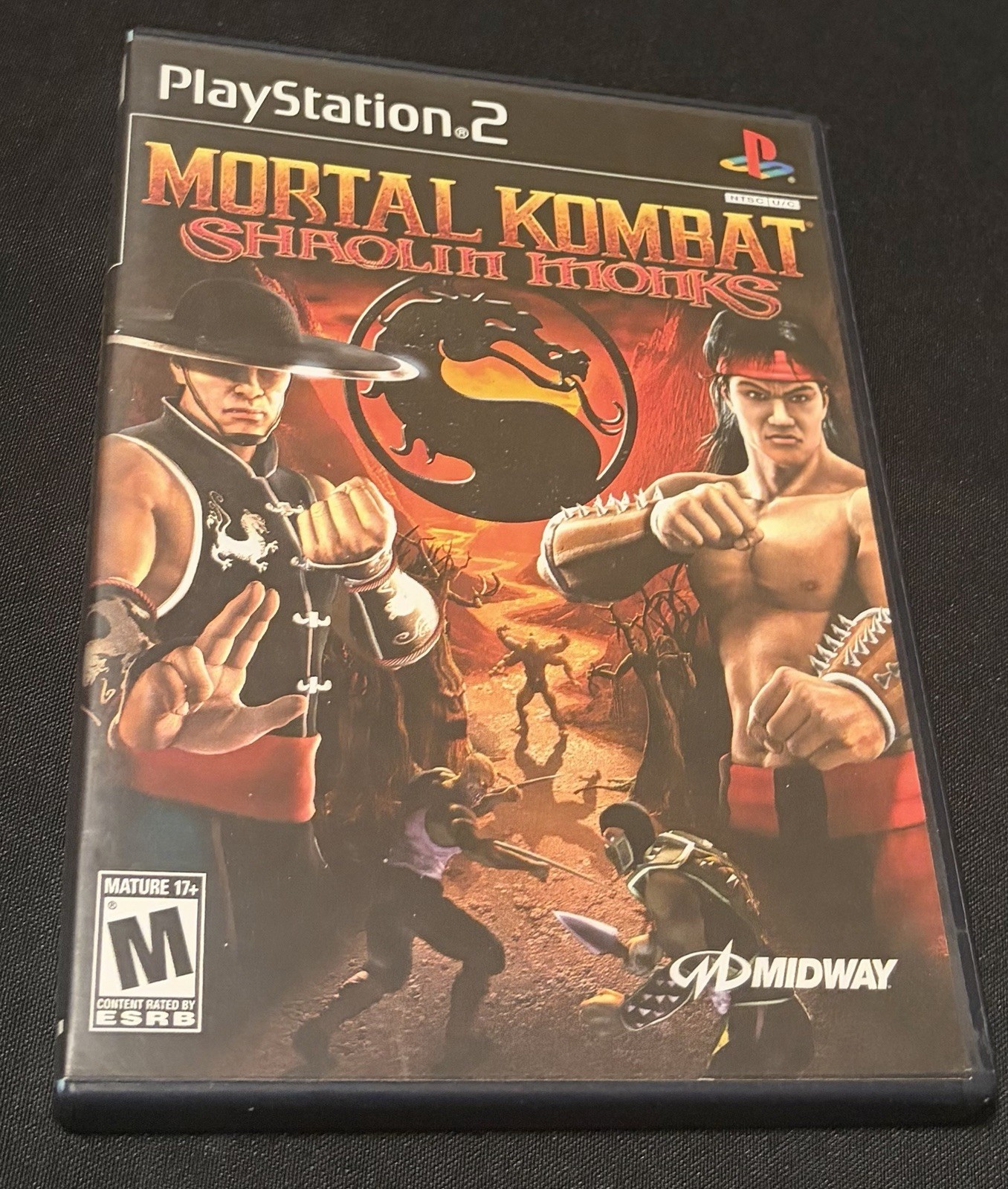 Midway Mortal Kombat: Shaolin Monks PS2, Manual, M-Mature, NTSC-U/C 2005