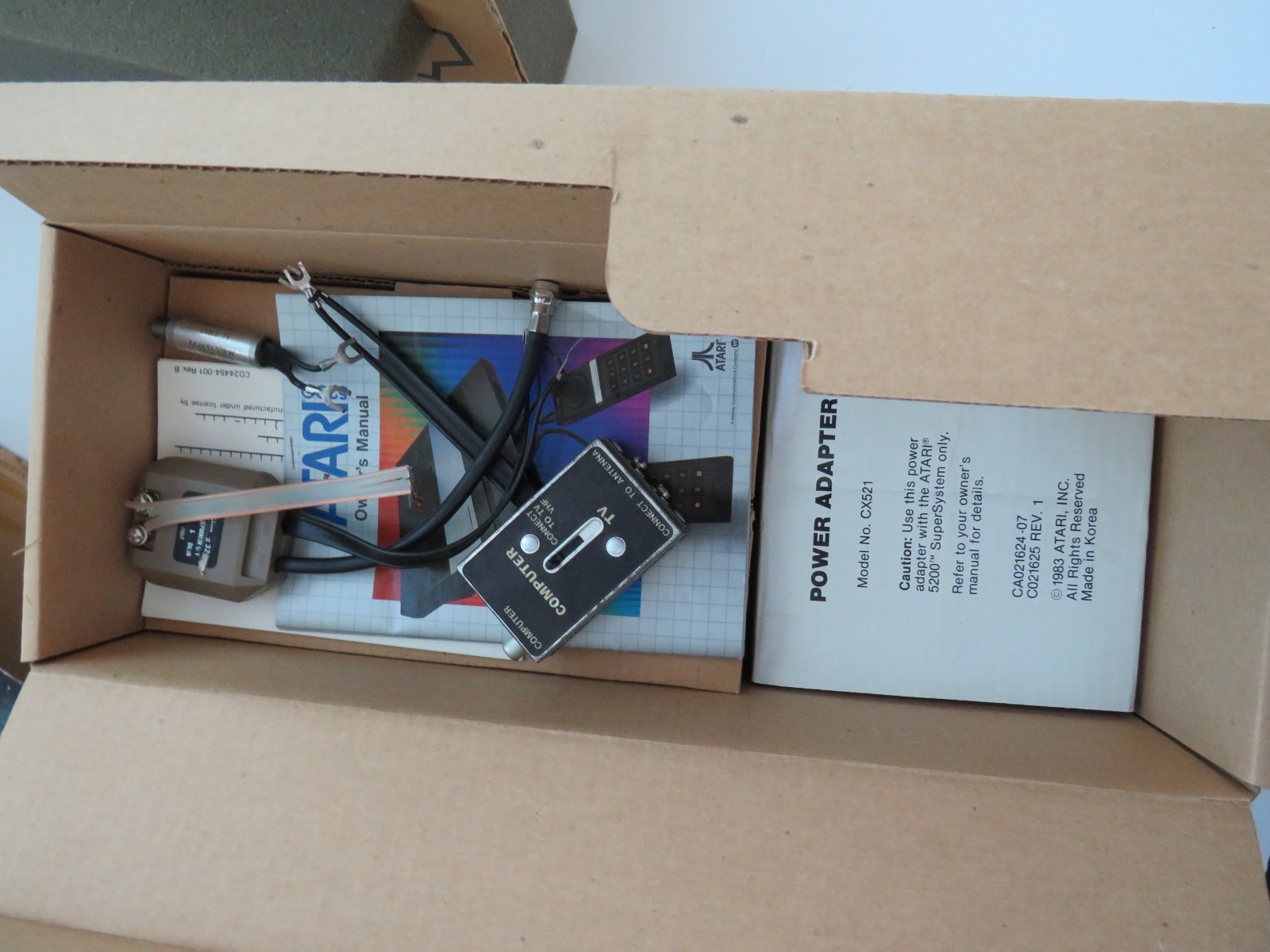 Atari 5200 Console Bundle Cables Controller 2 Games in Original Box – Untested