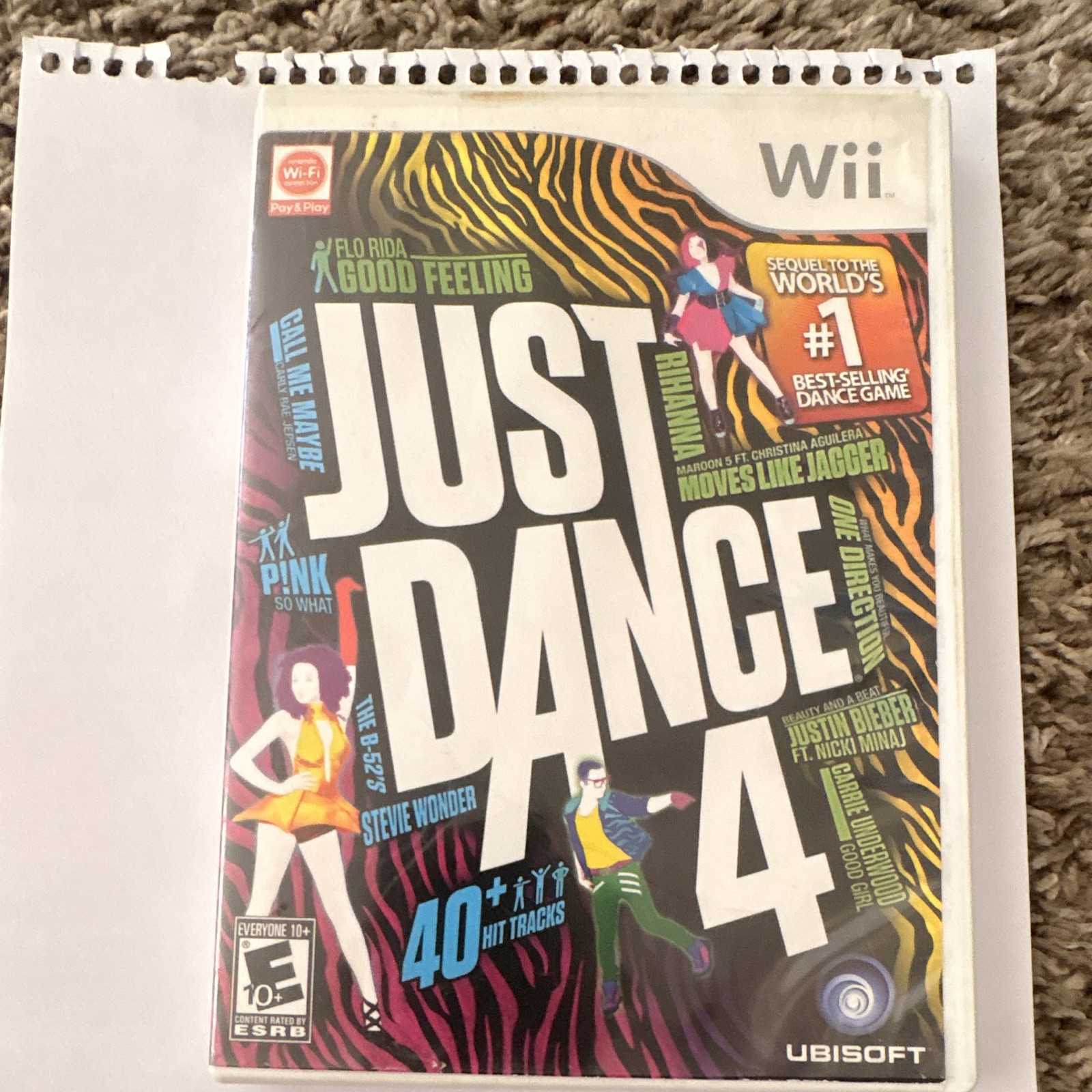 Ubisoft Just Dance 4 Nintendo Wii Disc w/ Case Manual Multiplayer NTSC-U/C E10+