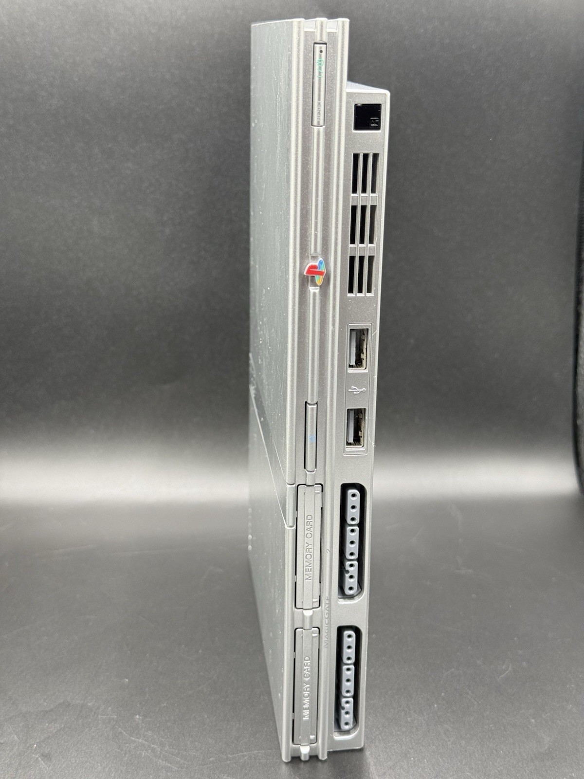 Sony PlayStation 2 Slim Silver SCPH-79001 Console PS2 OEM Cords&Controller