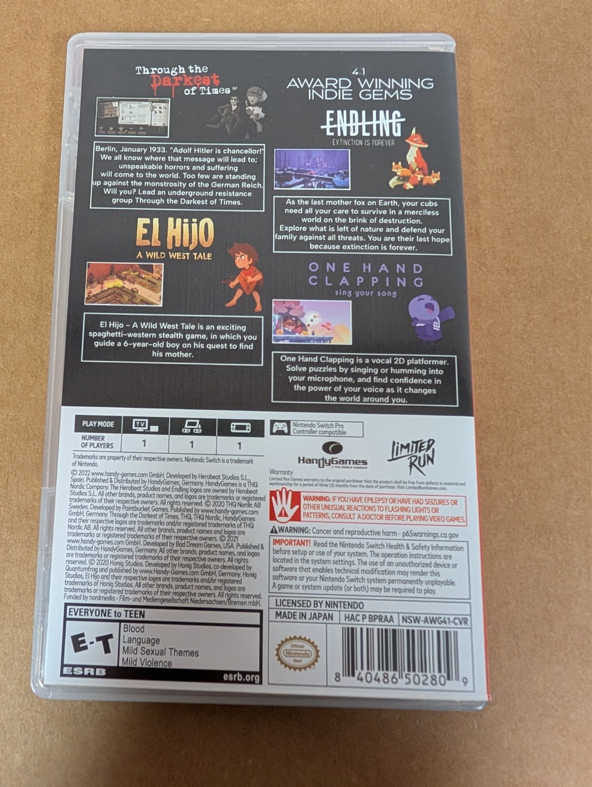Award Winning Indie Gems 4 in 1 Bundle – Nintendo Switch – Limited Run Games