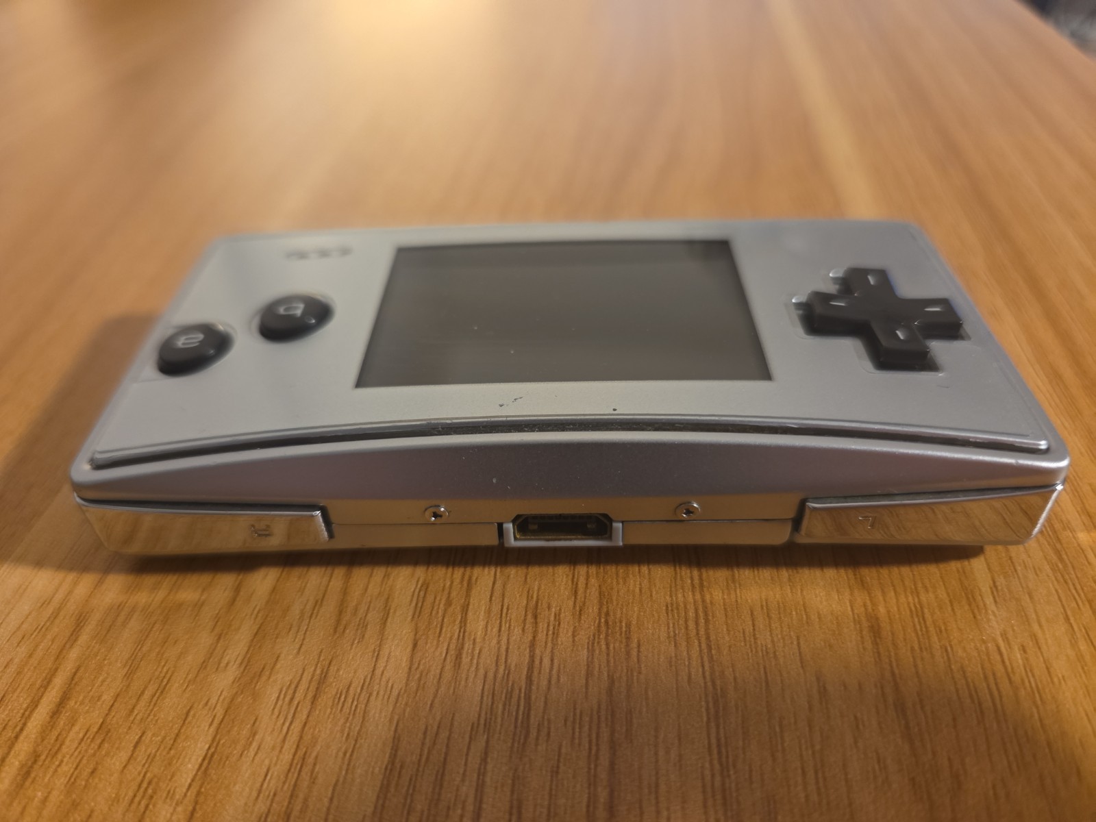 Authentic Silver Nintendo GameBoy Micro Console Great Tested W/ Charger