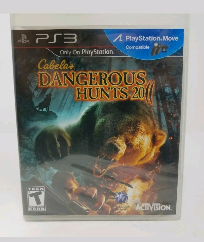 Cabela’s Dangerous Hunts 2011 PS3 Playstation 3 w/ case & manual