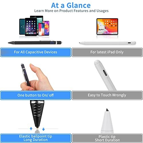 Ultra Fine Tip Stylus Pen for Nintendo Switch – 1.5mm Digital Pencil, Black