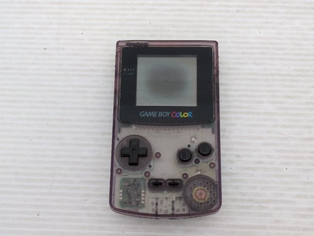 AS IS-Game Boy Color Console (CGB-001 / Clear Purple) 9000025785419