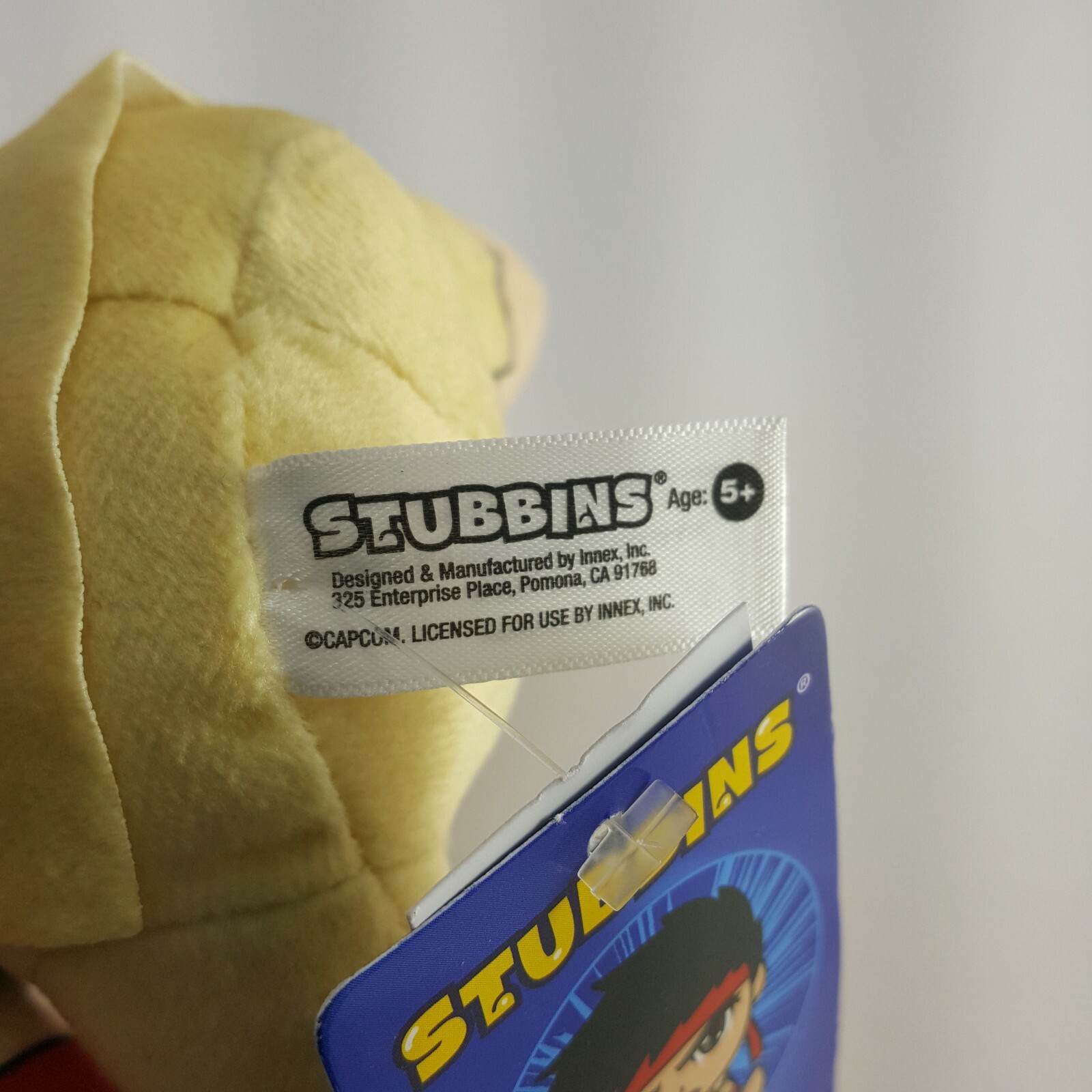 Ryu Stubbins Plush Capcom Licensed Plush Stuffed Street Fighter Series 7″ NEW