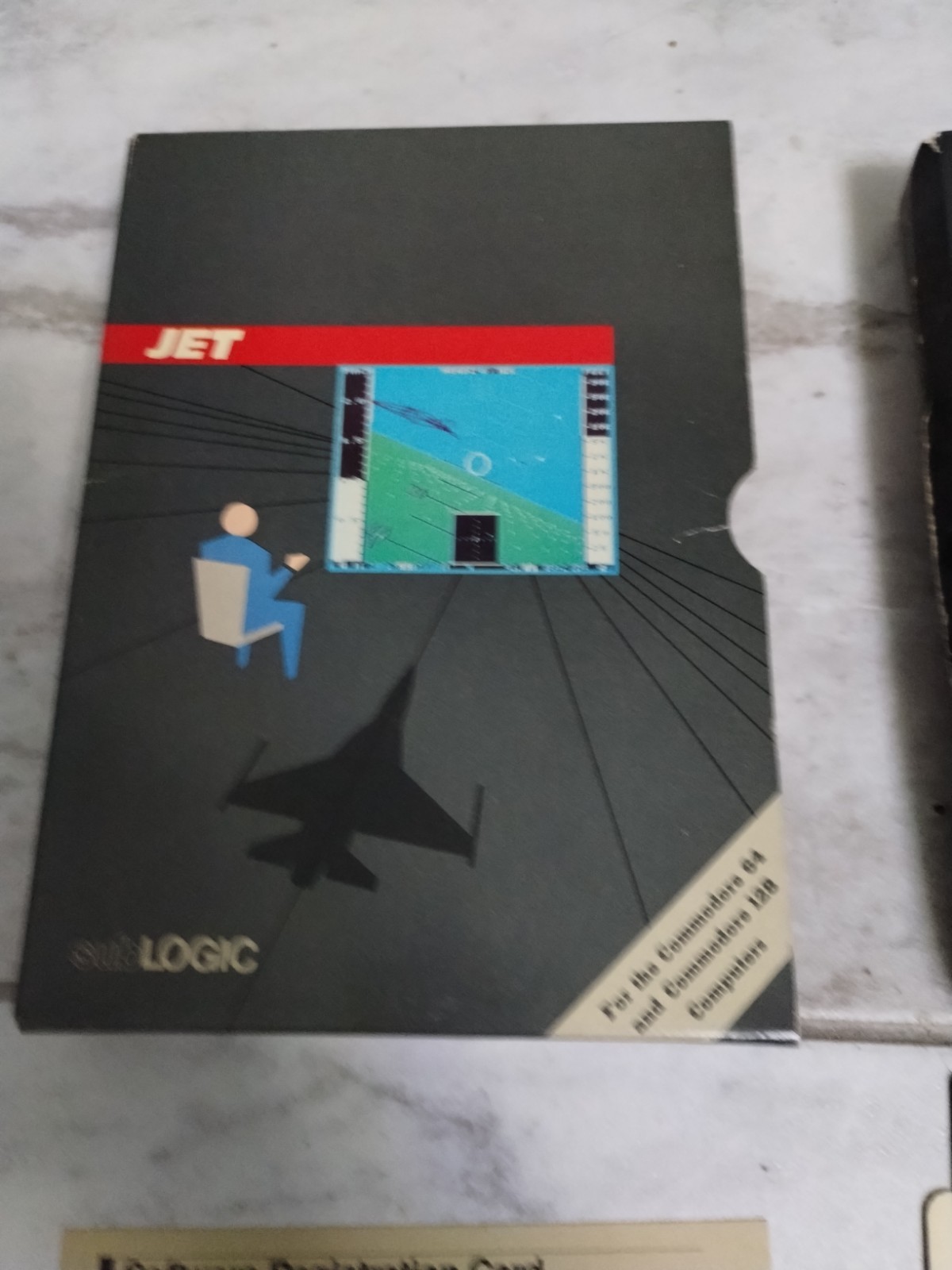 subLOGIC JET (Commodore 64) Complete – Box, Disk, Manual, Ads & Registration