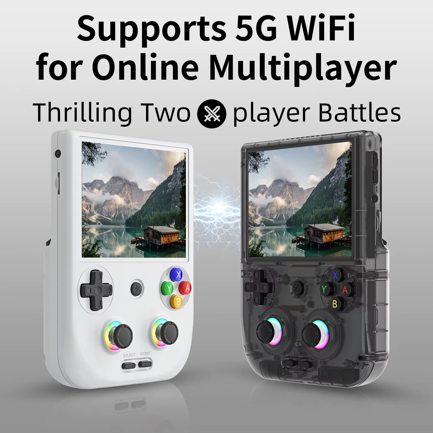 ANBERNIC RG406V Handheld Game Console Android13 4″ IPS 128GB 5G WiFi BT HDMI