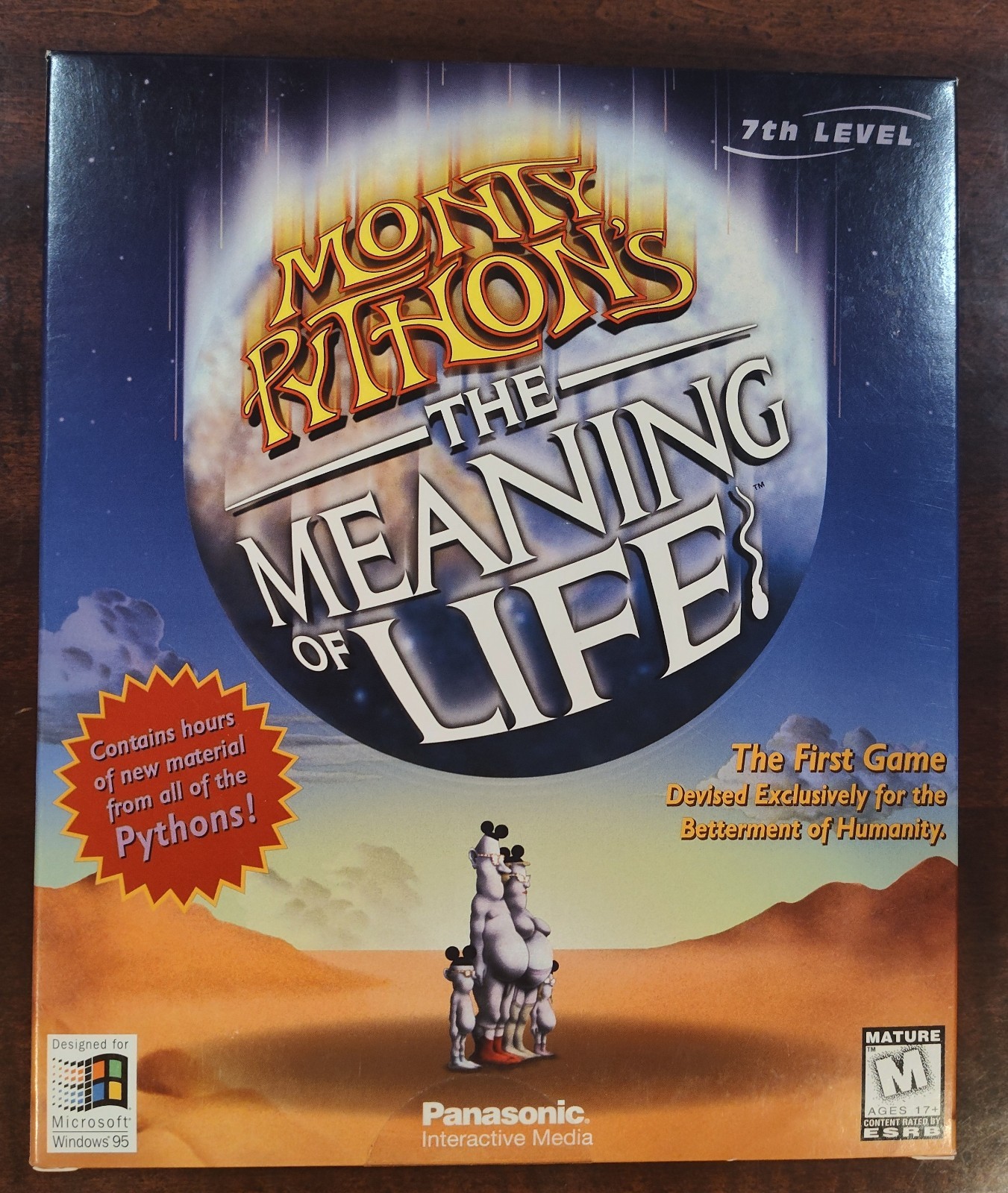 CIB – MONTY PYTHON MEANING OF LIFE GAME Windows 95 PC CD Rom 1997