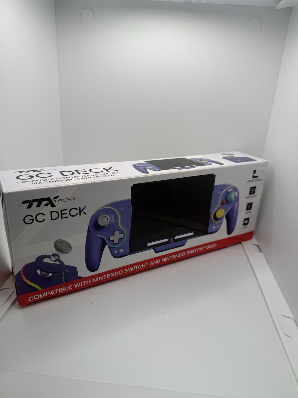 TTA Tech GC DECK Controller Swappable Thumbsticks Purple for Switch