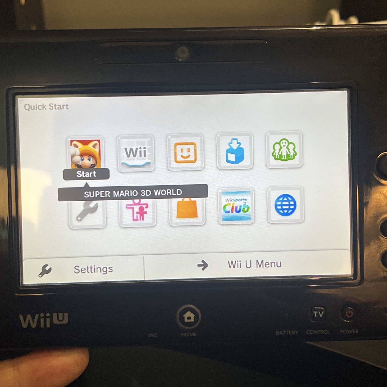 Nintendo Wii U Console System Bundle 32GB Tested Works Video Game Console