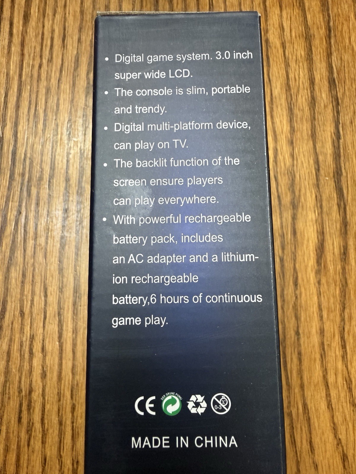 Retro FC Plus Portable Handheld Game Console Backlit Rechargeable TV Play Black
