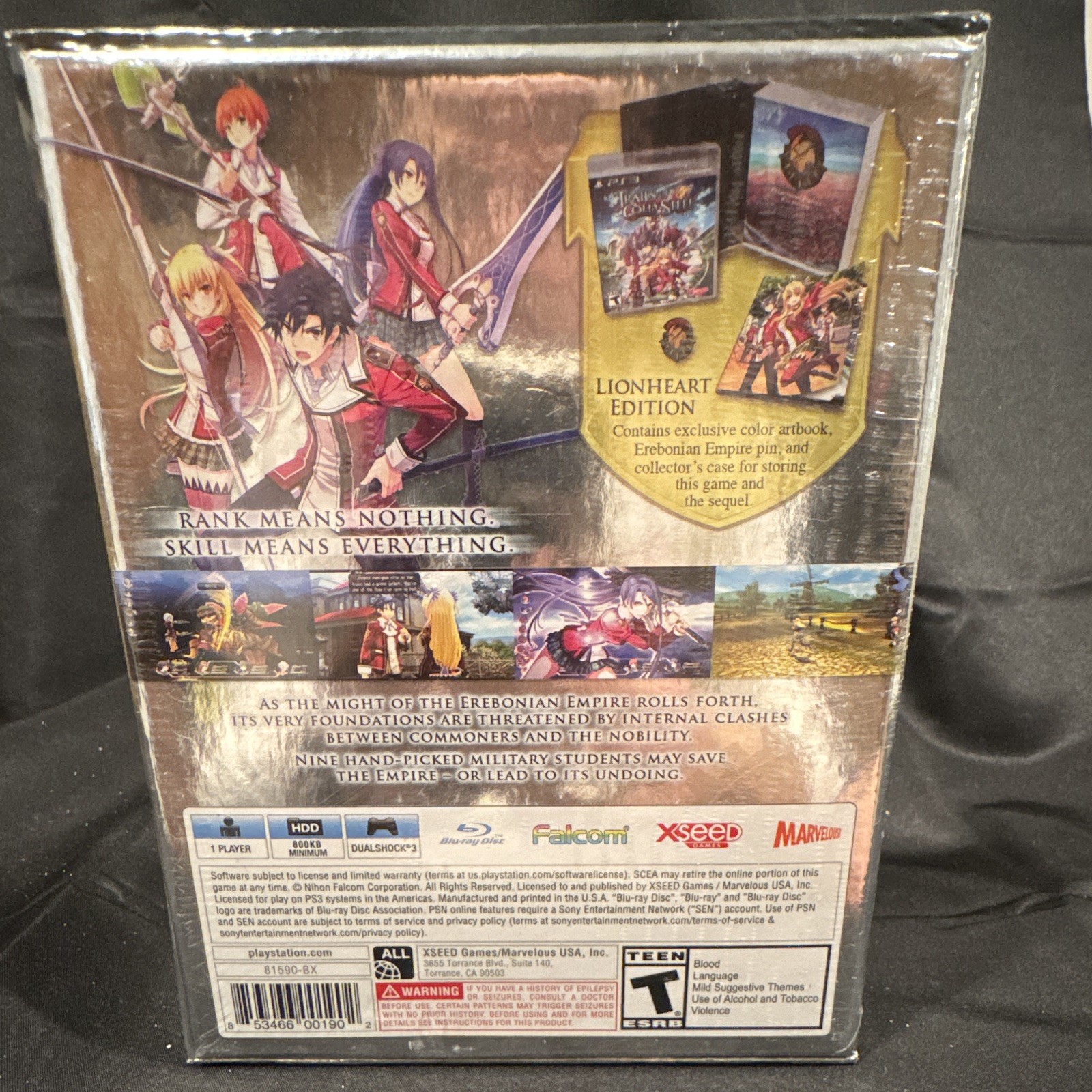 XSEED Trails of Cold Steel Lionheart Edition Sony PS3 new sealed PlayStation 3