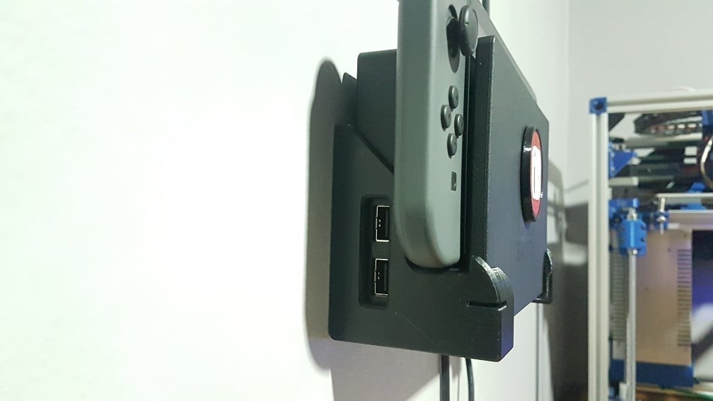 (Black) Nintendo Switch Lock Storage Safe Base Stand