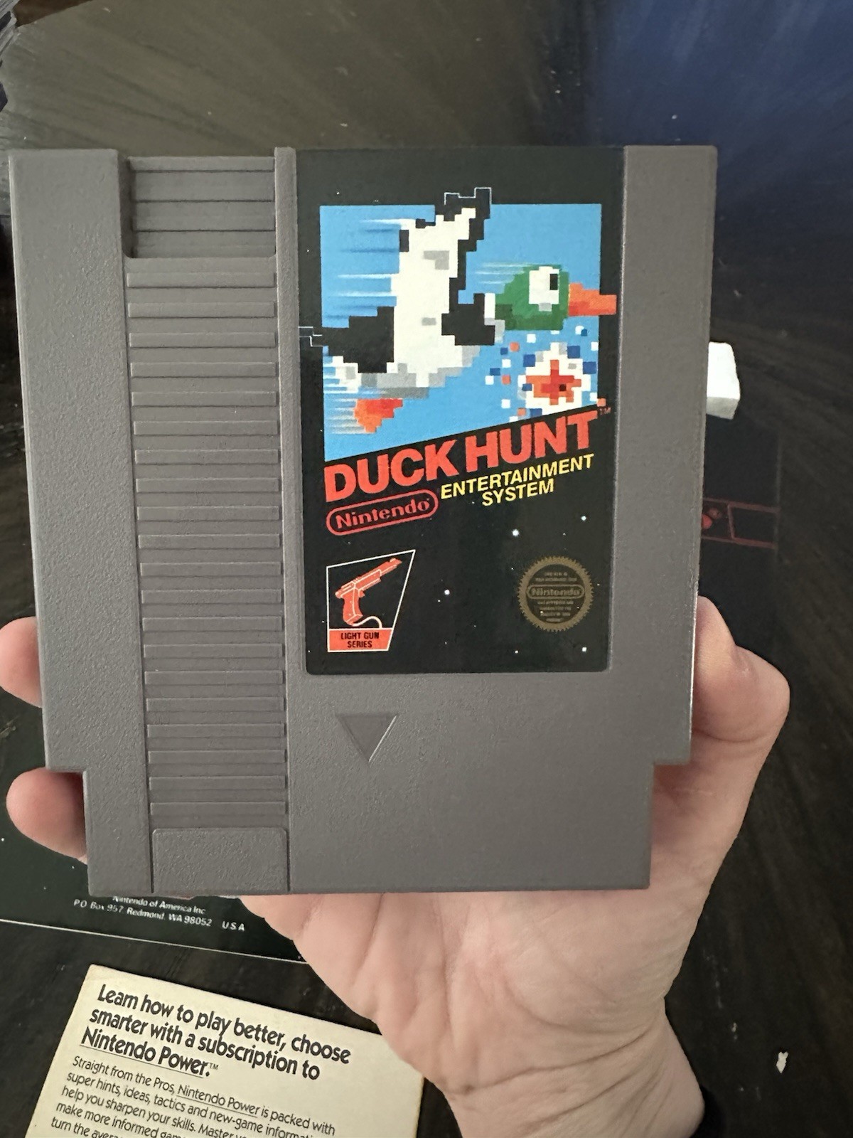 Nintendo NES Game Duck Hunt CIB Complete In Box 5 Screw Top Box Missing