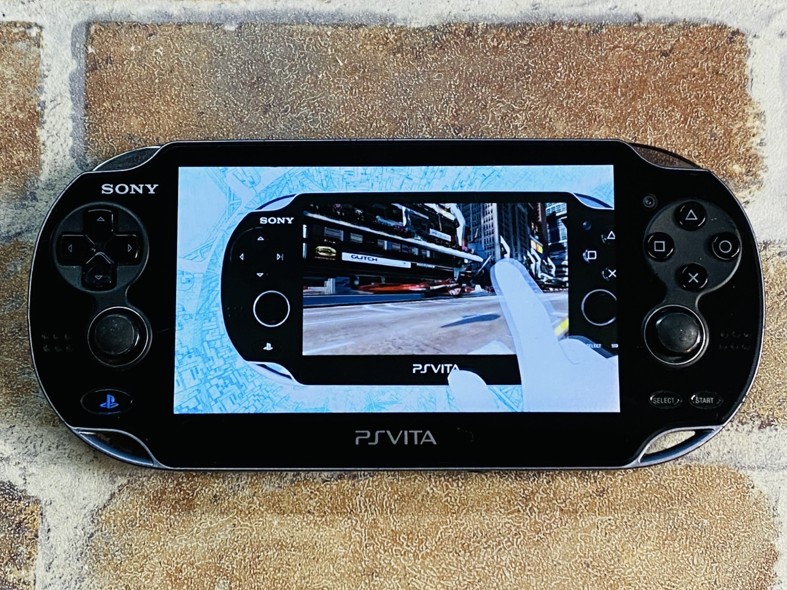 PS Vita PCH-1100 AB01 Crystal Black SONY Playstation 8GB Charger Tested No.2D