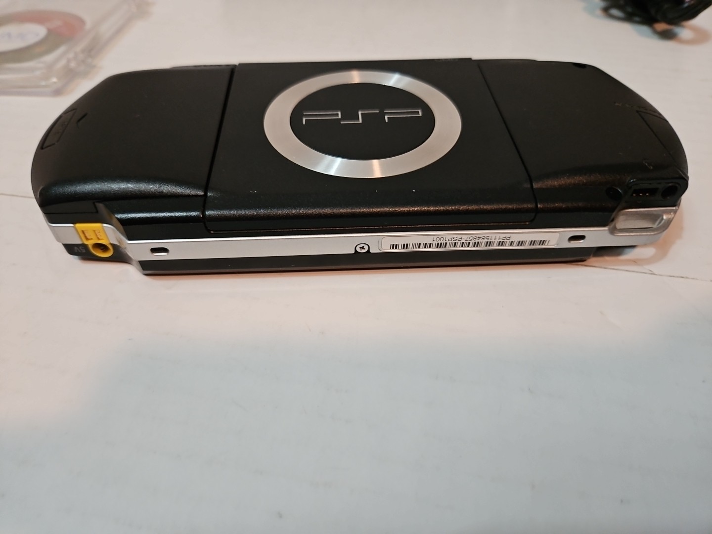 Sony PlayStation PSP-1001 Black Console Cards Charge Case 2 Games 1 Movie READ