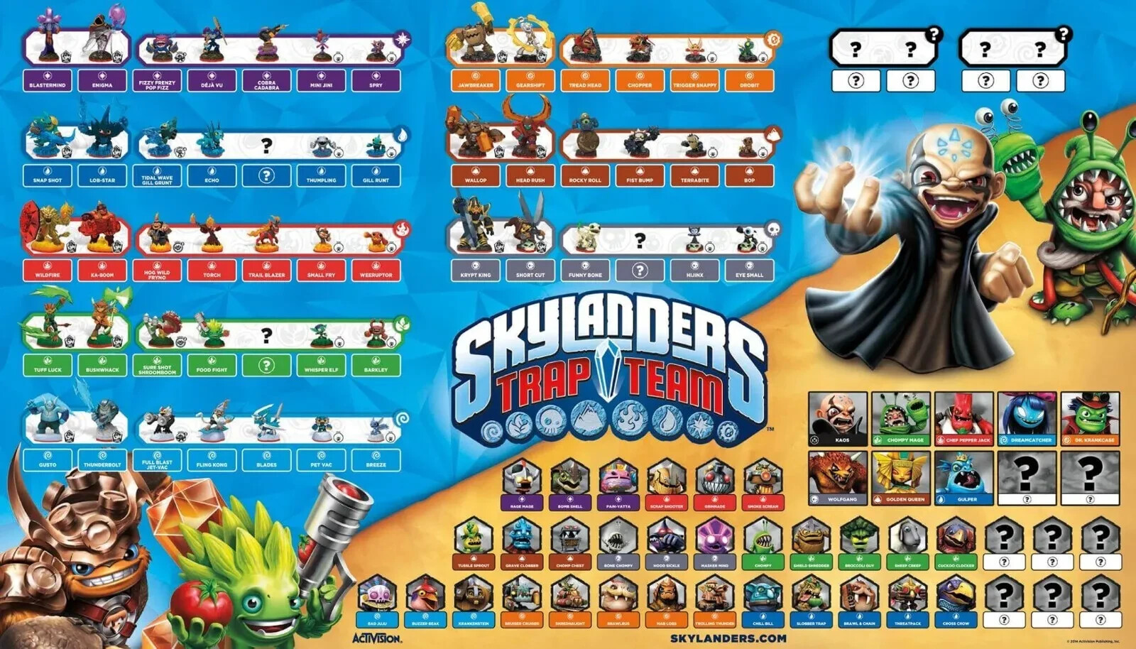Skylanders imaginators Characters and Crystals NFC Cards