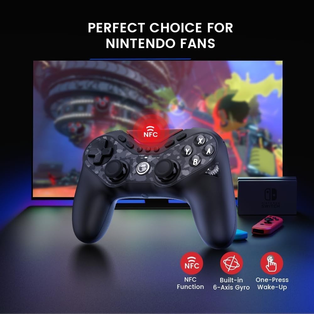 GameSir T3 Pro Wireless Game Controller PC Gamepad for Switch/PC/iOS/Android