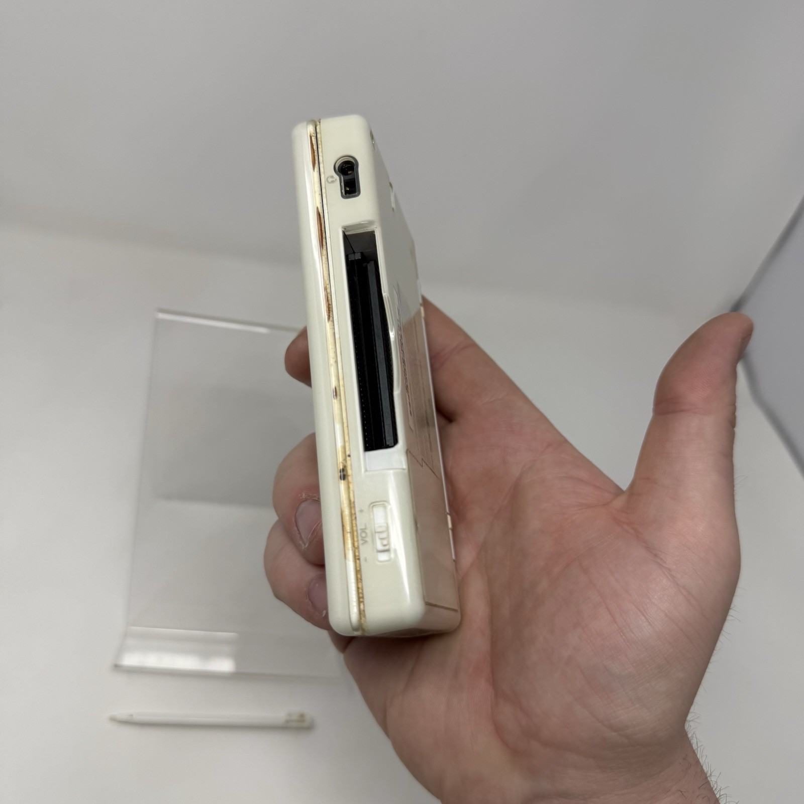 Nintendo DS Lite Handheld Console – White w/ Stylus Tested and Working