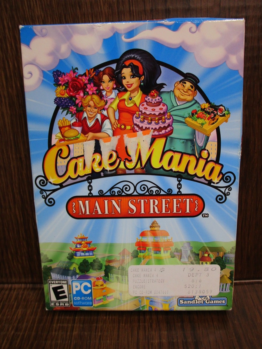 Video Game PC Cake Mania 5 Main Street NEW SEALED BOX