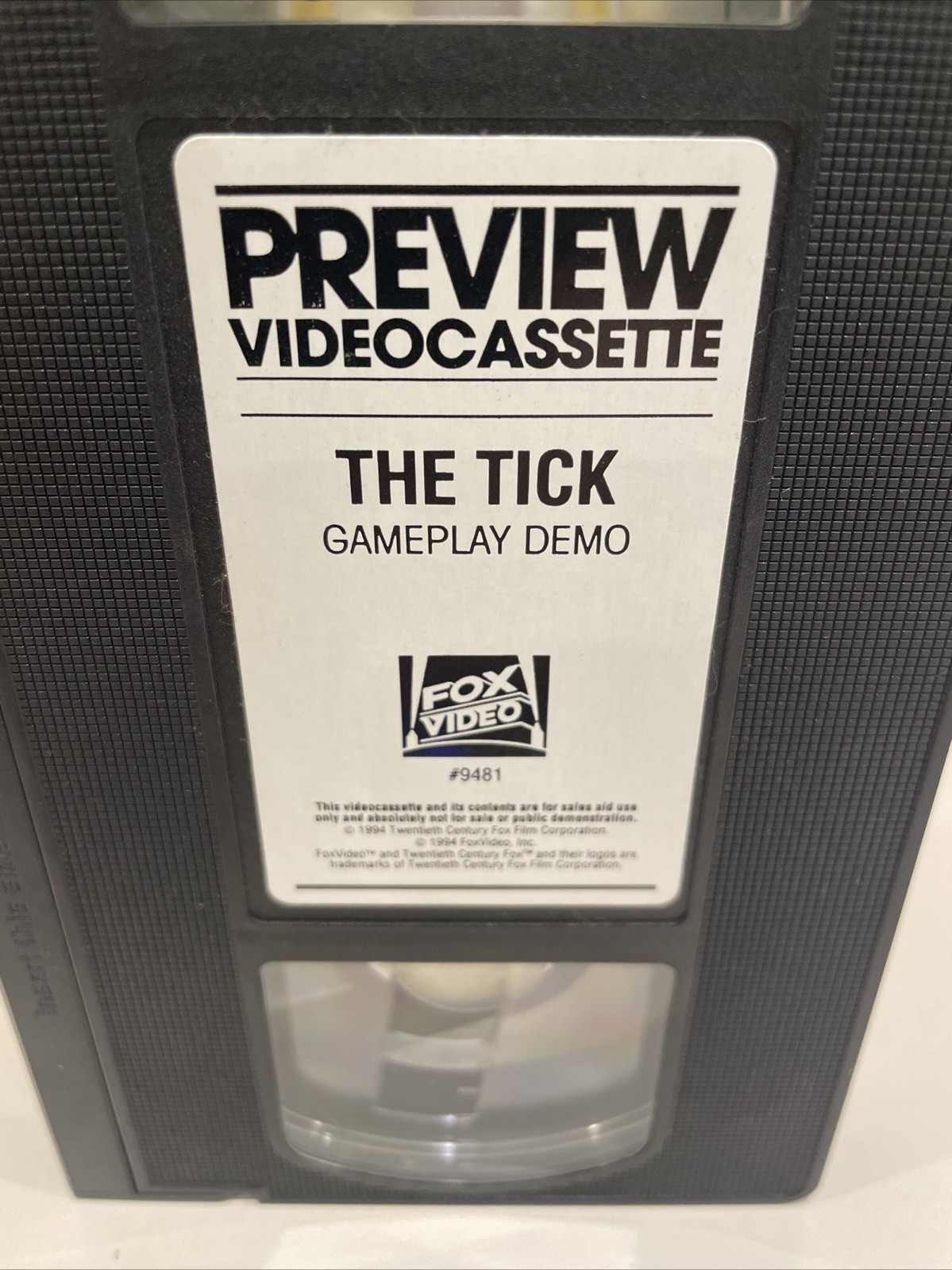 SUPER RARE The Tick SNES Sega Genesis 1994 Video Game Gameplay Demo Preview VHS