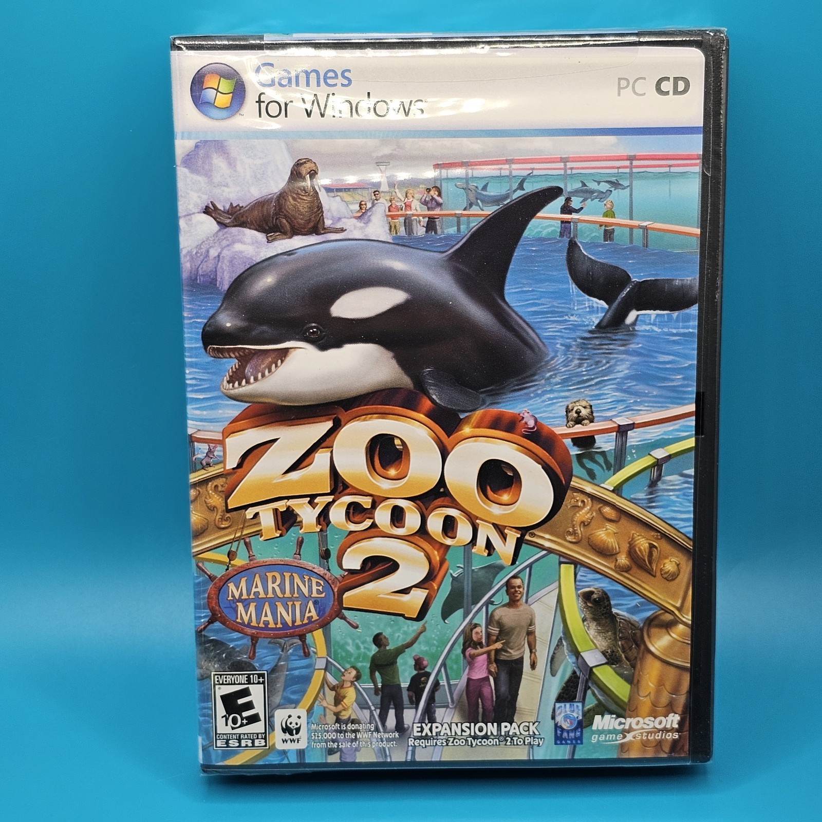 Zoo Tycoon 2Marine Mania Expansion Pack – Windows PC – Slip Cover – New Sealed!