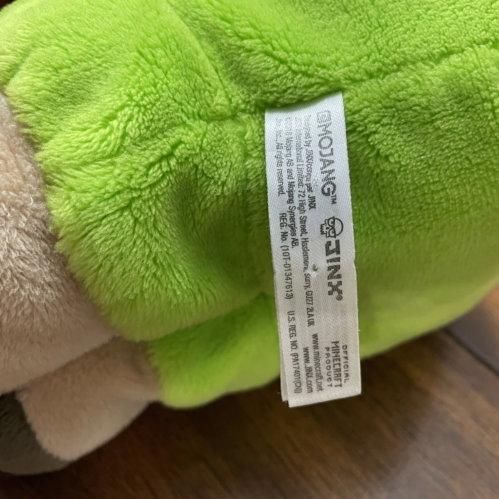 Minecraft Green Baby Sheep Plush Stuffed Animal Authentic Jinx Mojang and Pillow
