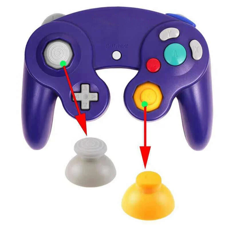 10PCS GameCube Controller Joystick Caps Replacement Thumb Stick Mushroom Grip