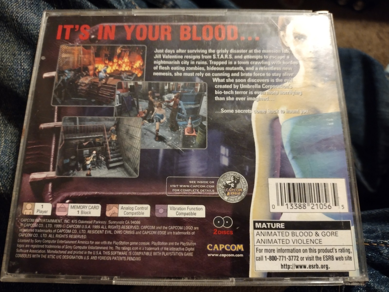 Resident Evil 3 Nemesis (PlayStation 1 PS1 Sony) Black Label CIB Complete Tested