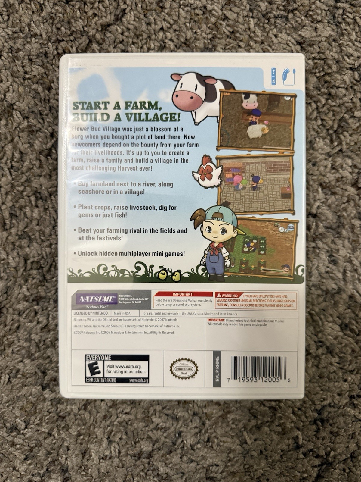 Harvest Moon: Magical Melody 2008 Nintendo Wii Complete with Manual
